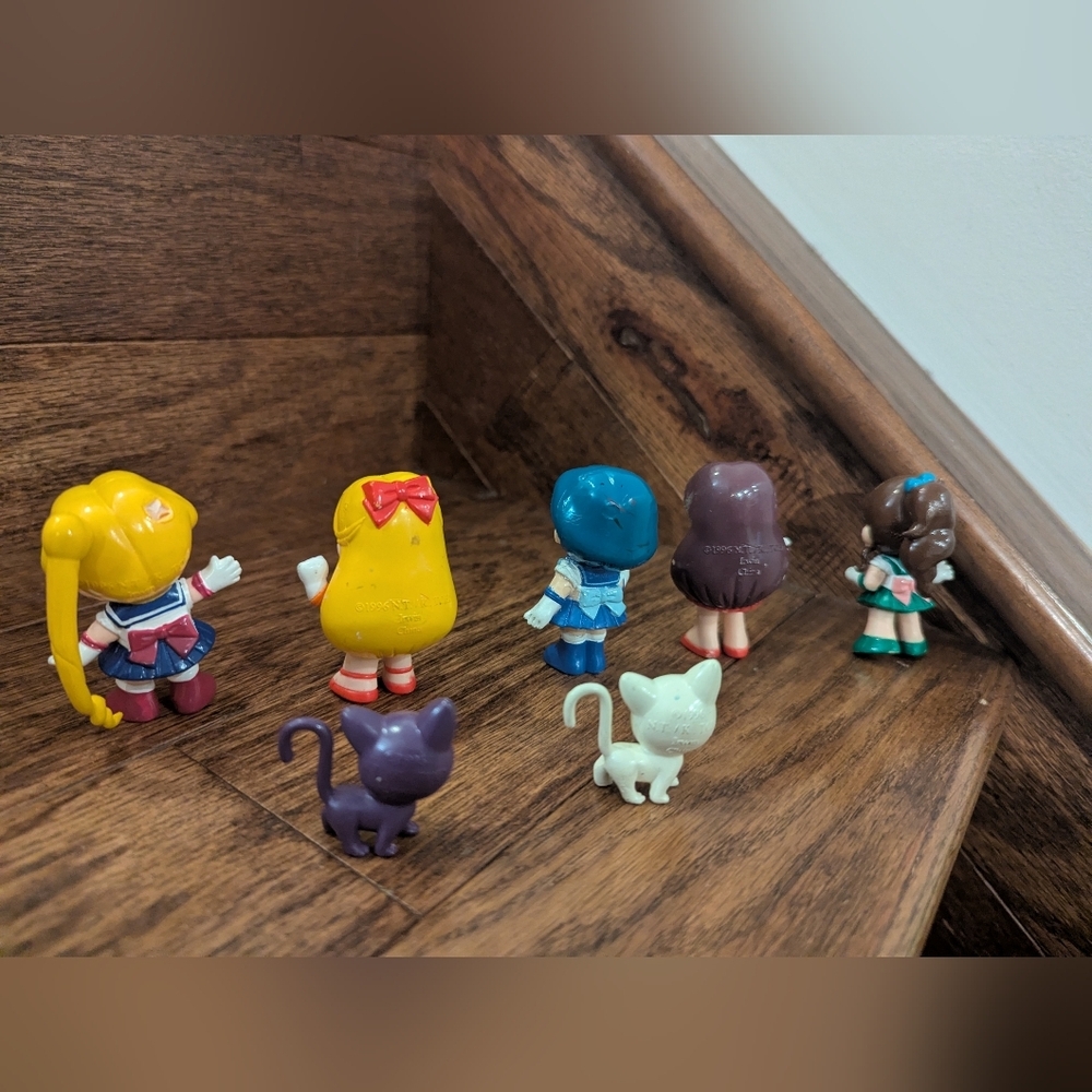 Vintage SAILOR MOON 1990s PVC Collection Scouts, Prince & Felines 8 Figures - Picture 7 of 10